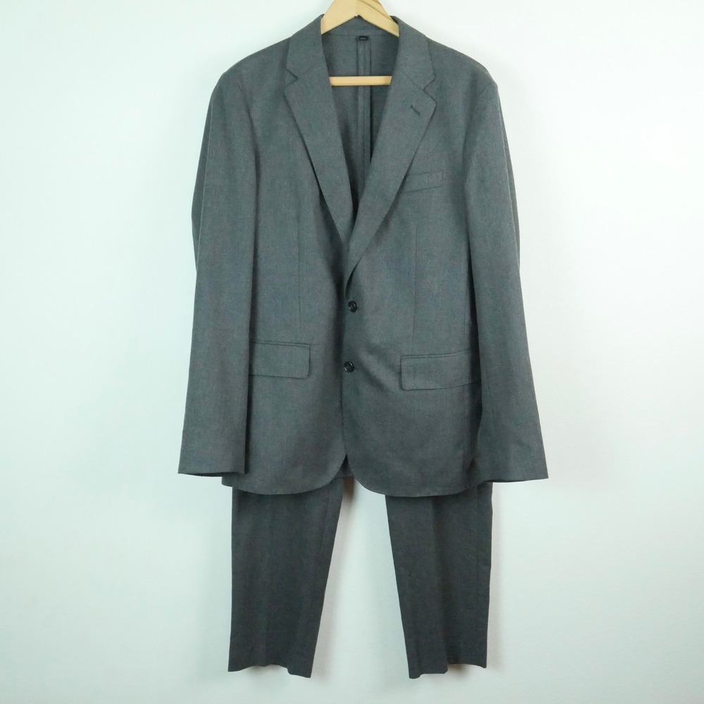 J.Crew Ludlow Slim Suit 40R 33x30 Moon British Cloth Unstructured Grey Wool Blnd - Picture 1 of 16